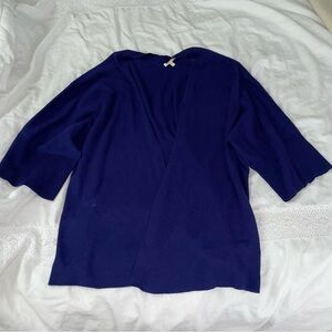 Eileen Fisher SMALL 100% organic cotton open front cardigan Oversized